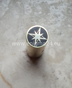 Pin mozaikowy 8mm RÓŻA WIATRÓW