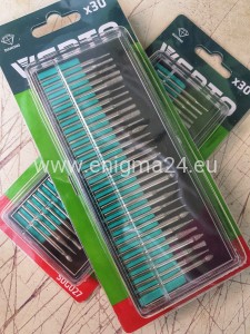 Zestaw frezów VERTO 30 sztuk do miniszlifierki