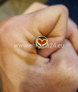 Pin obrazkowy 8mm SERCE