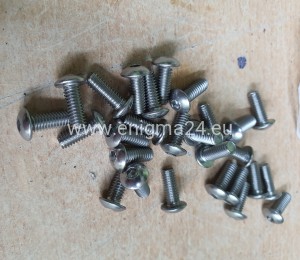 Śruba wkręt 04x010 DIN 7380 A2