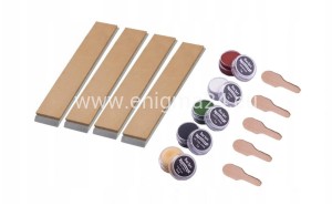 Strop 4 szt. (pas skórzany) do polerowania + 4 pasty i balsam