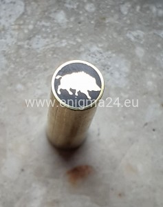 Pin mozaikowy 8mm DZIK