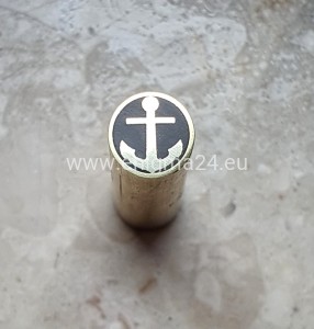 Pin mozaikowy 8mm KOTWICA CZARNA
