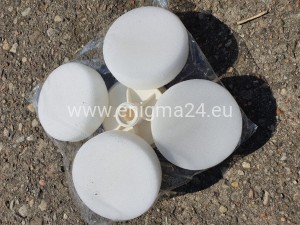 Pad polerski twardy (BIAŁY) 80mm/25mm M14