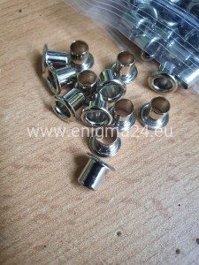 Oczka do kydexu 7,2mm - 10 sztuk SILVER