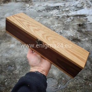 Drewniane pudełko 37x10x8cm uniwersalne